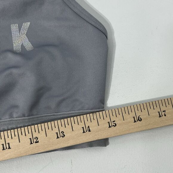 PINK Sports Bra Womens XL Gray Ultimate Lightly Lined Wireless Pullover Love - Picture 9 of 9